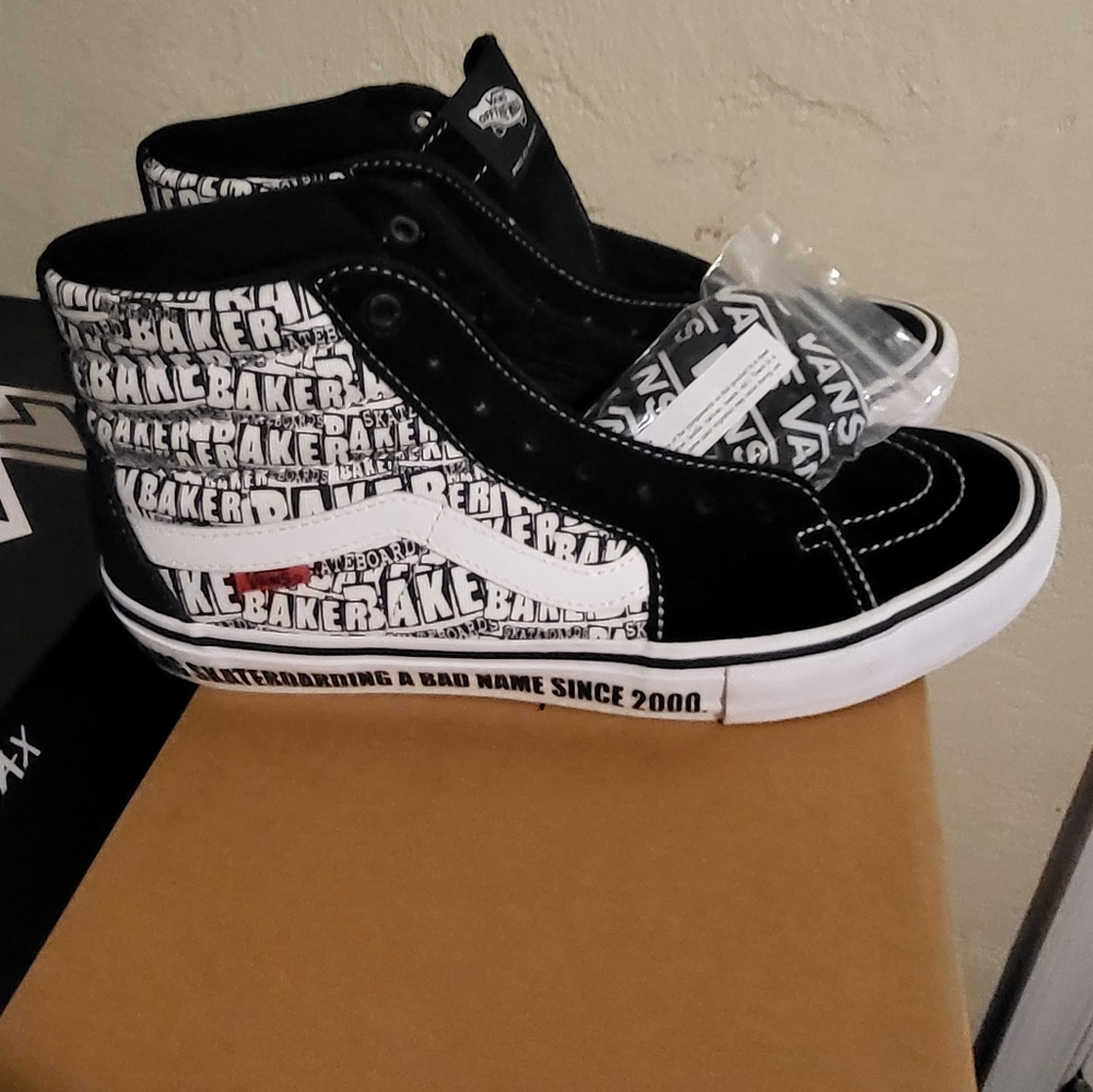 Vans Baker Sk8 Hi Size 10.5